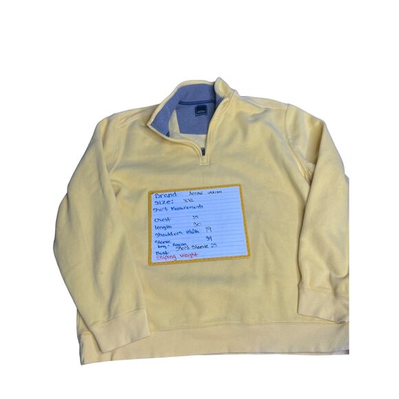 2XL Arrow Vintage Classic Yellow Crewneck Casual Relaxed Fit and Comfortable - Picture 11 of 11